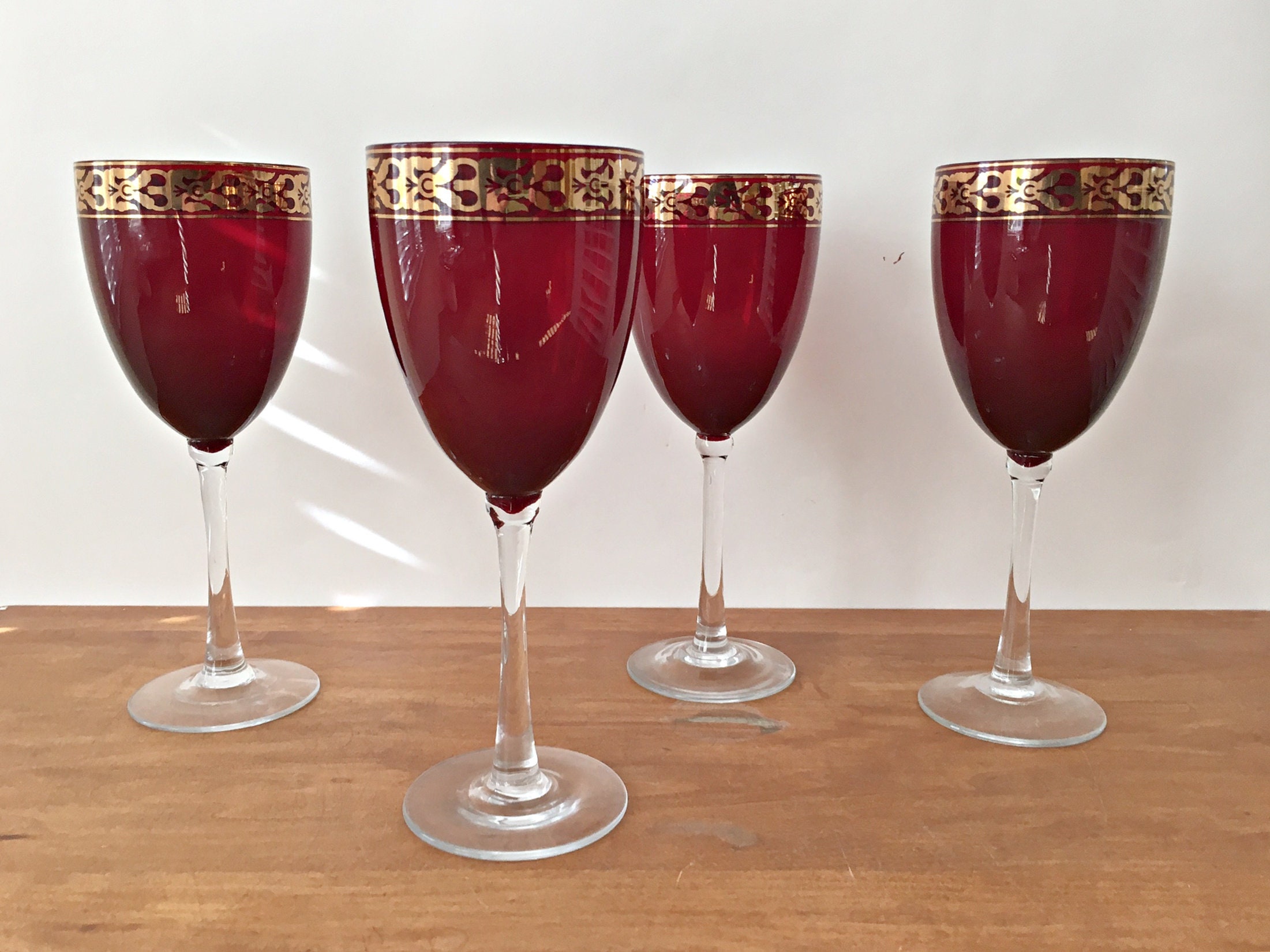 Golden Royale Crystal Round Red Wine Goblet - 21 oz - Set of 2