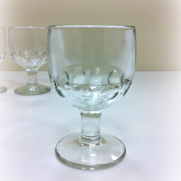 Large Goblets Vintage Glassware