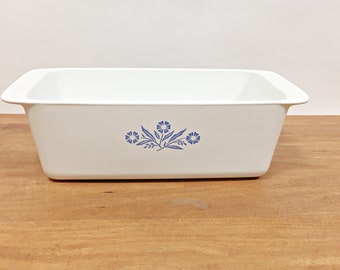 Vintage Cornflower Blue Corning Ware Loaf Baking Pan