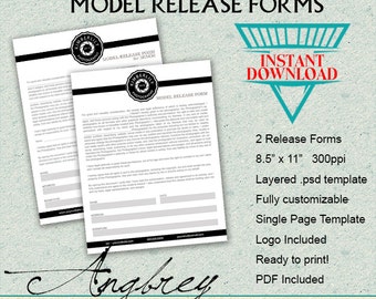 Model Release Forms for Photographers, Model Release for Minor, Photoshop Templates, Marketing Template