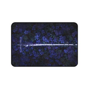 Fallen Warrior Deskmat | Medieval Sword Purple Flowers Mouse Pad | Gaming Desk Mat | Mousepad | Office Desk Accessory | Fantasy Gift image 5