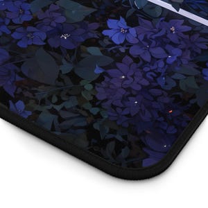 Fallen Warrior Deskmat | Medieval Sword Purple Flowers Mouse Pad | Gaming Desk Mat | Mousepad | Office Desk Accessory | Fantasy Gift image 6