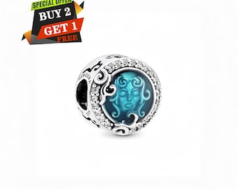 Disney Parks Haunted Mansion Madame Leota Berlock, S925 Sterling Silver, Resehänge