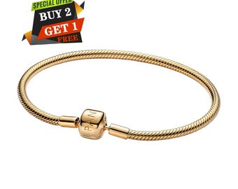 Armband med ormkedja och fatspänne, minimalistiska smycken i sterlingsilver, resehänge, present till henne