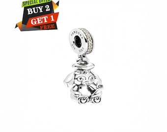 Disney Cookie Ann Dangle Charm, Charms for Bracelet, S925 Sterling Silver, Travel Pendant