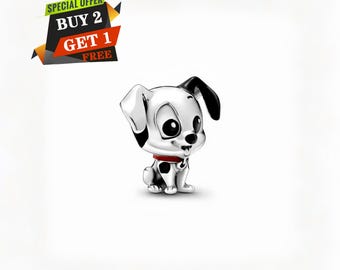 Charm de Disney de 101 Dálmatas, charms para pulsera, plata de ley 925, colgante de viaje