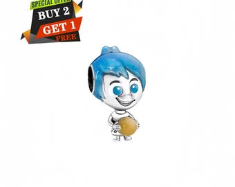 Disney Pixar Glow-in-the-dark Memory Bead Charm, Charms for Bracelet, S925 Sterling Silver, Travel Pendant