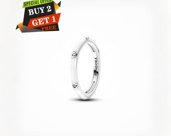 Anillo ME con piedras y esmalte, anillo colgante, joyería minimalista, plata de ley 925, colgante de viaje.