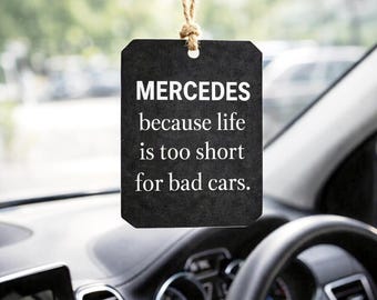 Funny Mercedes Car Air Freshener, Humorous Auto Decor