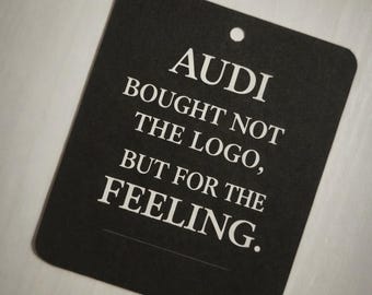 Funny Car Air Freshener, Minimalist Quote, Handmade Car Lover Gift