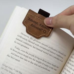 Project Hail Mary Leather Bookmark, Project Hail Mary Amaze Amaze Amaze Engraved Bookmark, Vintage Engraved Leather Bookmarks Gift For Fan