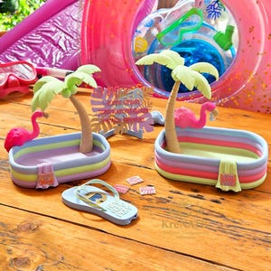 Lady Flamington  Bundle | 3MF Datei | STL | Flamingo Geschenk | Sommer Deko | Poolparty | Set | 3D Druck | Dekoration I DIY