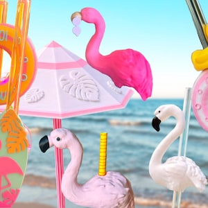 Straw Topper Bundle | 3MF File | STL | Flamingo Gift | Summer Decor | Pool Party | 3D Print | Decoration | Cocktail Decoration | Straw Topper