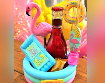 Sir Planschalot Bundle | 3MF Datei | STL | Flamingo Geschenk | Sommer Deko | Poolparty | Strohhalmhalter | 3D Druck | Dekoration I DIY