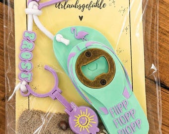 Flip-flop bottle opener | can opener | crown cap opener | beads | bottle stopper | file | STL | summer decor | 3D print | decoration
