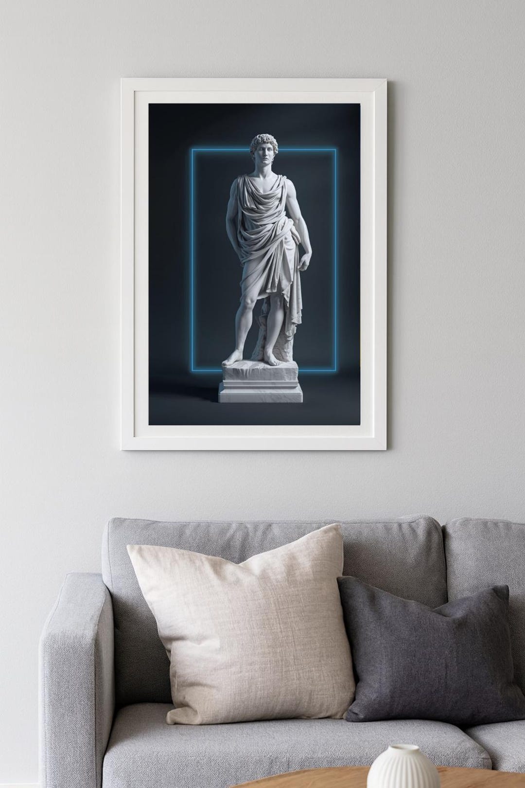 Marble Bust Print, Classical Sculpture, Minimalist Museum Art (digital ...