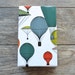 Vintage Hot Air Balloons Wrapping Paper, 20 Square Feet - Masculine Gift Wrap - Birthday Wrapping Paper - Vintage Illustration
