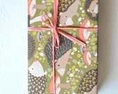 2 Sheets Hedgehog Fine Paper Wrapping Paper