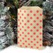 25 Medium Kraft Red Polka Dot Paper Bags, 5 x 7.5 inches