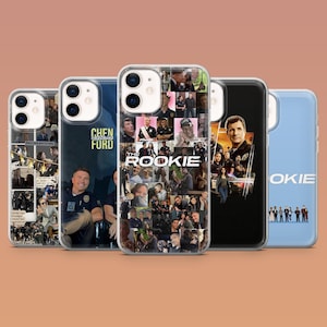 May include: A collection of five phone cases featuring images from the television show "The Rookie." The cases display various collages of characters and scenes, with text including "CHEN FORD" and "THE ROOKIE."