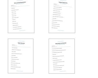 Feuilles d'exercices informatiques imprimables pour la 6e année PDF | Feuilles d'entraînement KS2 | 4 activités