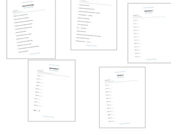 Ensemble complet de feuilles de travail pour les 6-7 ans PDF | Activités éducatives | 49 feuilles