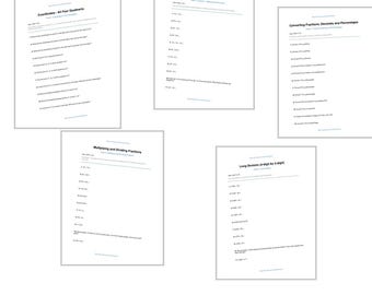 Feuilles d'exercices de maths imprimables en 6e année PDF | Feuilles d'entraînement KS2 | 5 activités