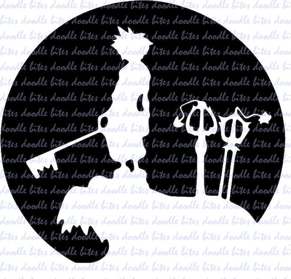pics Kingdom Hearts Heartless Svg kingdom hearts sora keyblade cut file etsy
