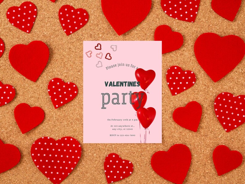 Valentines Day Party Invitation - Etsy
