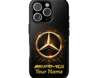 Gold Mercedes AMG Logo Phone Case | Tough Phone Case