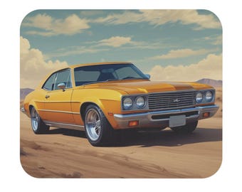 Vintage Muscle Car Mouse Pad , Retro Car Desk Mat , Classic Car Mousepad ,Automotive Office Accessory , Gift for Car Lovers