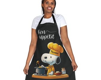 Personalized Snoopy Chef Apron,  Custom Name Apron , Gift for Home Cooks & Bakers