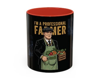 Professional Farmer Coffee Mug ,Vintage Farm Life Ceramic Mug (11oz / 15oz)