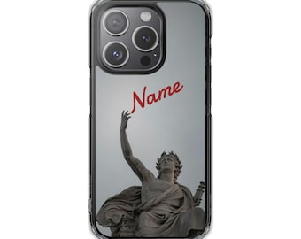 Personalized Clear MagSafe,Phone Case , Minimal Art Statue Design