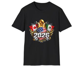 2026 Soccer T-Shirt | USA Canada Mexico Football Shirt | World Tournament Fan Tee | Graphic Soccer Shirt | Gift for Football Lovers