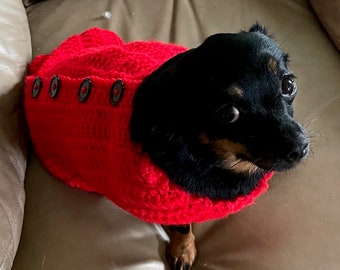 Crocheted Dog Sweater