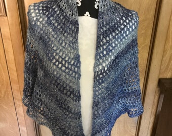 Crocheted shawl