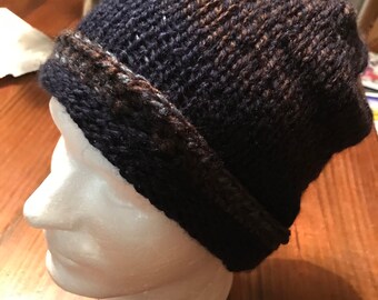 Knitted adult hat