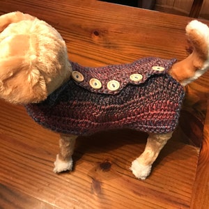 Crocheted Dog Sweater image 3