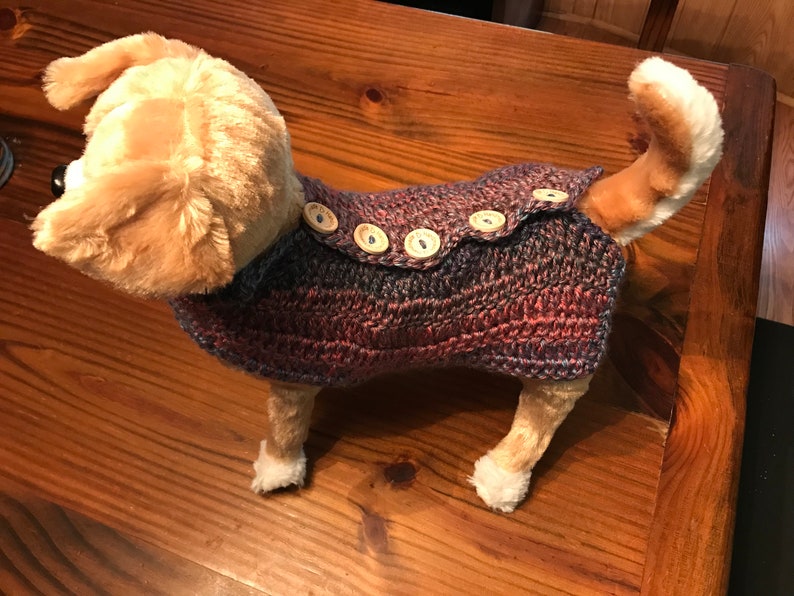 Crocheted Dog Sweater image 3