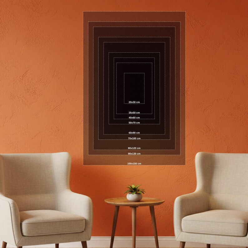 Minimalistisk botanisk canvastavla, abstrakt naturdesign, modern linjekonsttryck, heminredning i neutrala toner, redo att hängas upp canvas bild 10