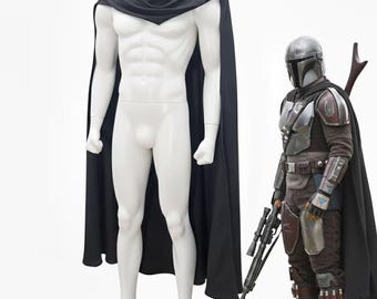 Capa de Star Wars The Mandalorian / Capa de cosplay de Din Djarin / Accesorios de disfraz de cazarrecompensas