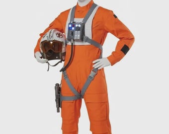 Traje de piloto de Ala-X rebelde, traje de cosplay
