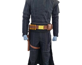 Cosplay inspirado en el Libro de Boba Fett del Traje de Vuelo Negro Mandaloriano