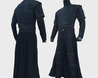 Inspirado en Star Wars: El libro de Boba Fett: Traje de vuelo negro personalizado