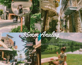 5 35 mm analoges Preset – Vintage Film Look kinoreifes Lightroom Mobile Preset (digitaler Download)