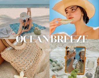 5 Meeresbrise Lightroom Mobile Preset | Luftiger Strandfotofilter