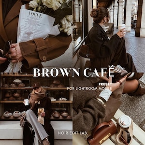 10 Brown Cafe Lightroom-Preset | Warme Stimmung - Fotografie (Digitaler Download)