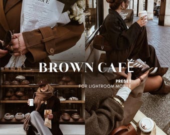 10 Brown Cafe Lightroom-Preset | Warme Stimmung - Fotografie (Digitaler Download)