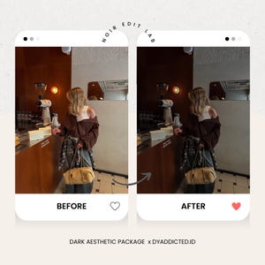 20 mörkestetiska Lightroom-förinställningar | Lågkontrast Mörkt, stämningsfullt Gamla pengar Svart Instagram-filter (digital nedladdning) bild 8